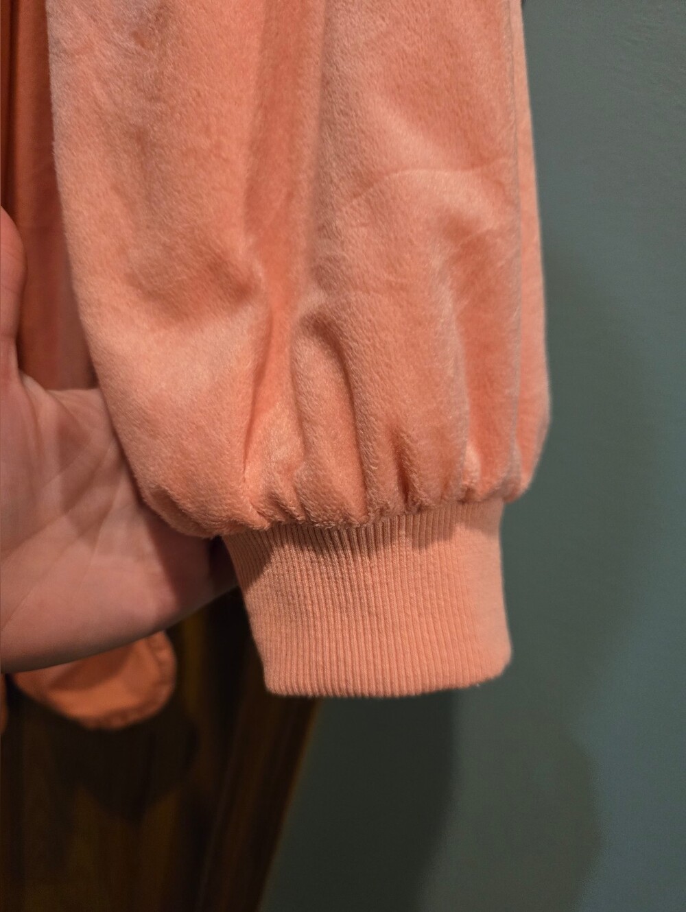 Plush Hooded Lounge Poncho in Soft Pink - Picture 15 of 16
